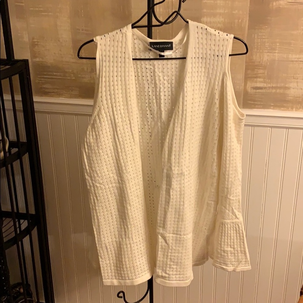 Lane Bryant cold shoulder cardigan
